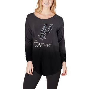 San Antonio Spurs Women's Black Own It Ombre Long Sleeve Tunic T-Shirt